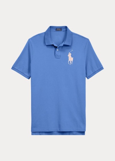 Polo Ralph Lauren Custom Slim Fit Mesh Polo Herre Danmark (WBXCN2913)